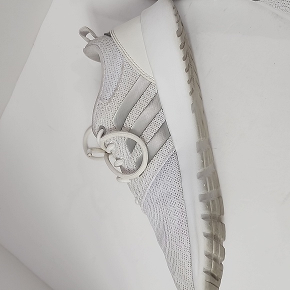 Adidas Women's White Classic Cloudfoam Lace Up Running Comfy Sneakers, sz 7.5 - Picture 8 of 13